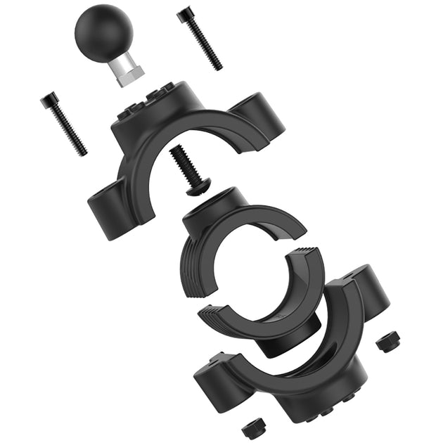 RAM Mount Torque 1-1/2" - 2" Diameter Rail Base w/1" Ball [RAM-B-415-15-2U] - Premium Rail/Handle Bar Mounts from RAM Mounting Systems - Just $43.49! Shop now at Brushy Creek Marine