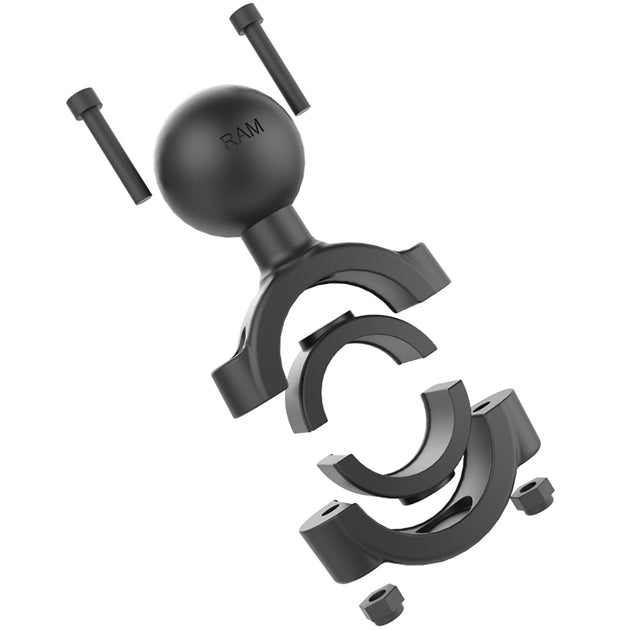RAM Mount Torque 1-1/8" - 1-1/2" Diameter Handlebar/Rail Base with C Size 1.5" Ball [RAM-408-112-15U] - Premium Rail/Handle Bar Mounts from RAM Mounting Systems - Just $28.49! Shop now at Brushy Creek Marine