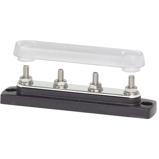 Blue Sea 2307 Common 150A BusBar - (4) 1/4"-20 Studs w/Cover [2307] - Premium Busbars, Connectors & Insulators from Blue Sea Systems - Just $38.99! Shop now at Brushy Creek Marine