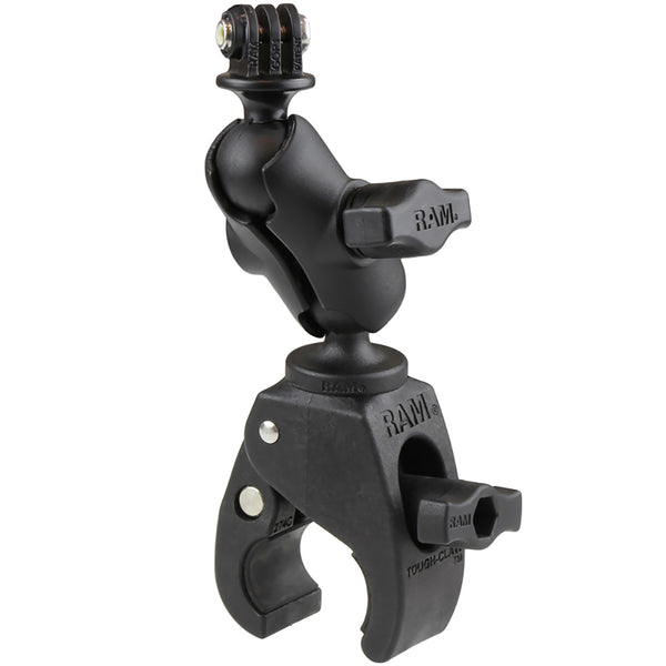 RAM Mount Small Tough-Claw Base w/Short Double Socket Arm  GoPro/Action Camera Mount [RAM-B-400-A-GOP1U] - Premium Camera Mounts from RAM Mounting Systems - Just $61.99! Shop now at Brushy Creek Marine