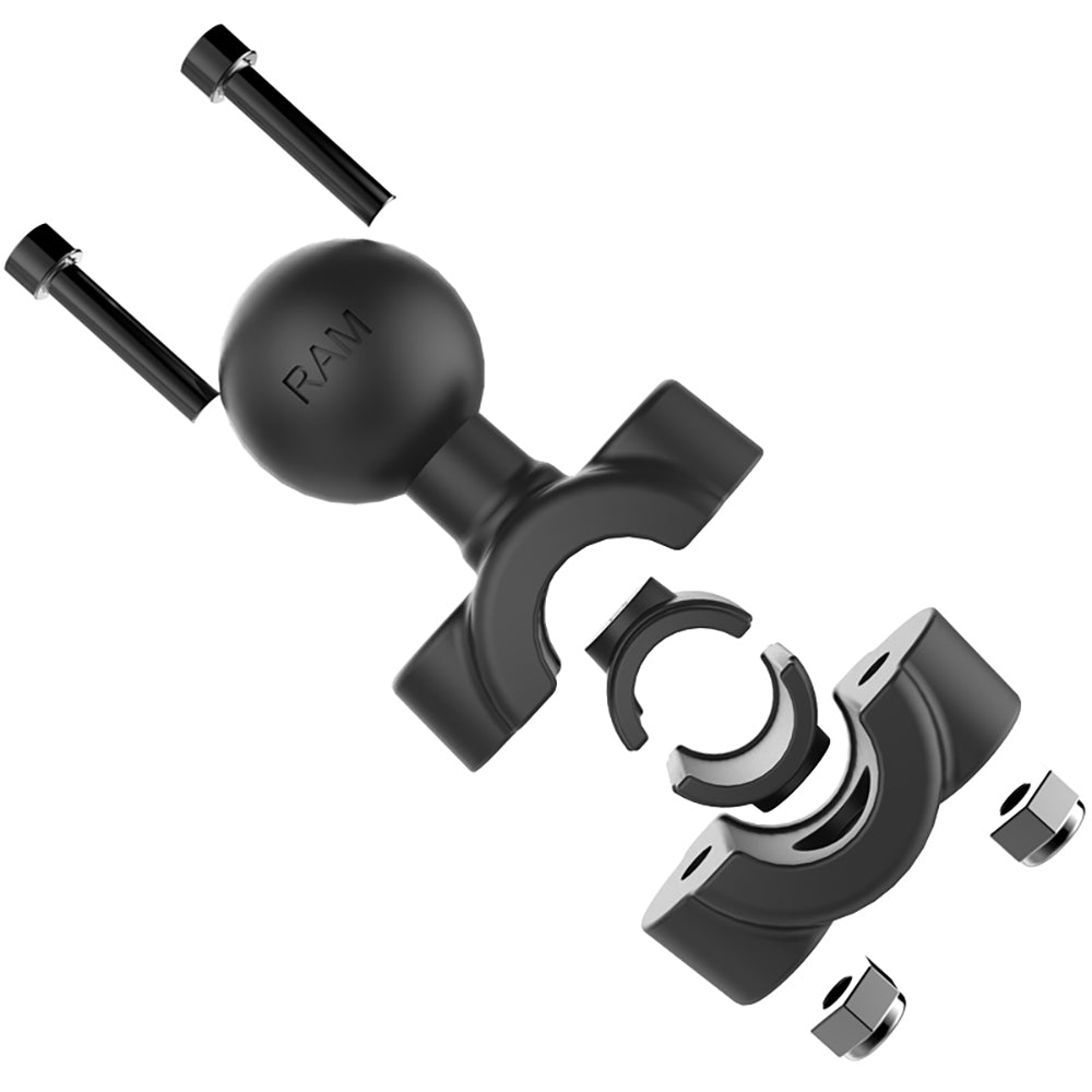 RAM Mount RAM Torque 3/8" - 5/8" Diameter Mini Rail Base with 1" Ball, Short Arm and X-Grip for Larger Phones [RAM-B-408-37-62-A-UN10] - Premium Cell Phone Mounts from RAM Mounting Systems - Just $80.49! Shop now at Brushy Creek Marine