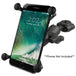RAM Mount RAM Torque 3/8" - 5/8" Diameter Mini Rail Base with 1" Ball, Short Arm and X-Grip for Larger Phones [RAM-B-408-37-62-A-UN10] - Premium Cell Phone Mounts from RAM Mounting Systems - Just $80.49! Shop now at Brushy Creek Marine