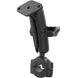 RAM Mount RAM Torque 3/4" - 1" Diameter Handlebar/Rail Base with 1" Ball, Medium Arm and Diamond Ball Base [RAM-B-408-75-1-238U] - Premium Rail/Handle Bar Mounts from RAM Mounting Systems - Just $48.49! Shop now at Brushy Creek Marine