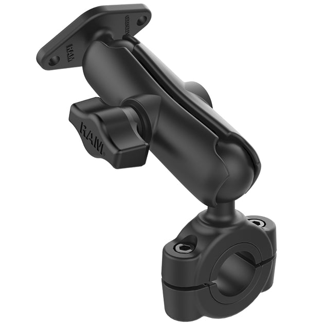 RAM Mount RAM Torque 3/4" - 1" Diameter Handlebar/Rail Base with 1" Ball, Medium Arm and Diamond Ball Base [RAM-B-408-75-1-238U] - Premium Rail/Handle Bar Mounts from RAM Mounting Systems - Just $47.49! Shop now at Brushy Creek Marine