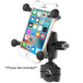 RAM Mount RAM Torque 3/4" - 1" Diameter Handlebar/Rail Base with 1" Ball, Short Arm and X-Grip for Phones [RAM-B-408-75-1-A-UN7U] - Premium Cell Phone Mounts from RAM Mounting Systems - Just $71.49! Shop now at Brushy Creek Marine