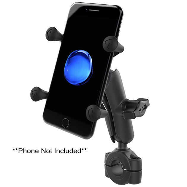RAM Mount RAM Torque 3/4" - 1" Diameter Handlebar/Rail Base w/1" Ball, Medium Arm  X-Grip f/Phones [RAM-B-408-75-1-UN7U] - Premium Cell Phone Mounts from RAM Mounting Systems - Just $73.49! Shop now at Brushy Creek Marine