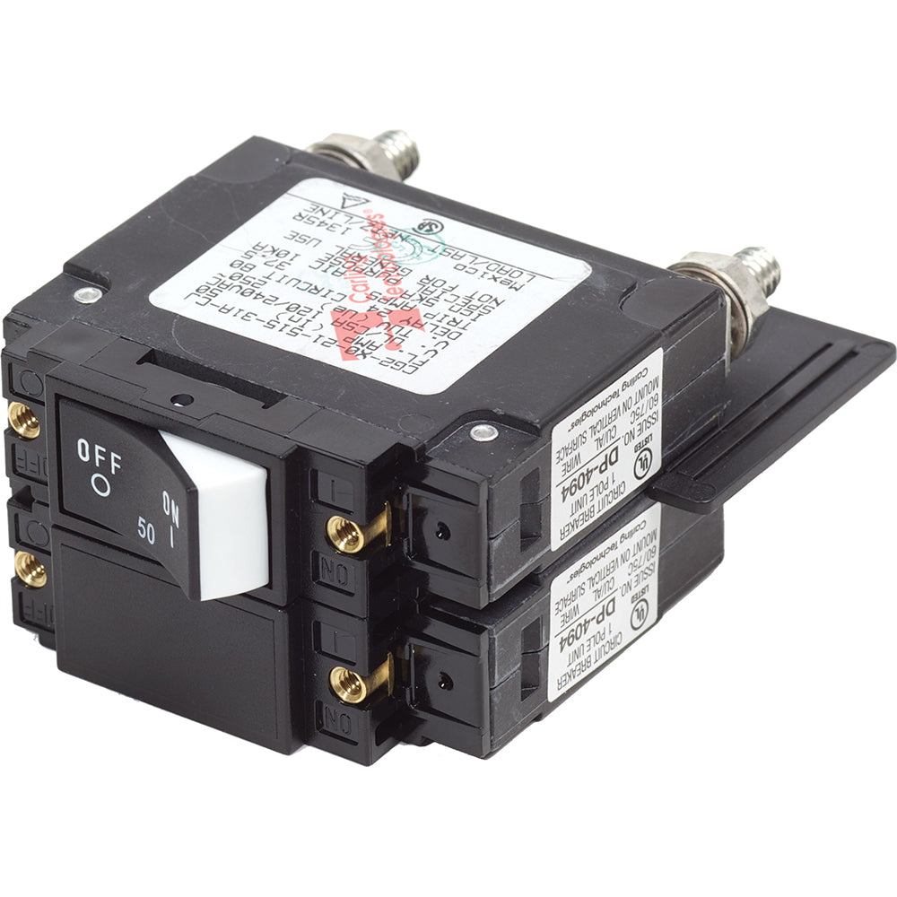 Blue Sea 7467 UL-489 Circuit Breaker - 50A Raised Rocker [7467] - Premium Circuit Breakers from Blue Sea Systems - Just $130.99! Shop now at Brushy Creek Marine