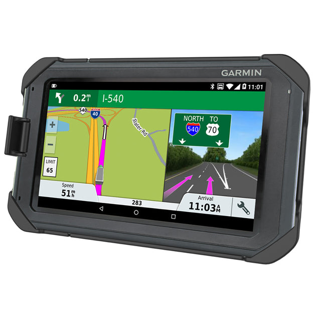 RAM Mount EZ-Rollr Locking Cradle for the Garmin Fleet 770, 780  790 [RAM-HOL-GA75LU] - Premium GPS Mounts from RAM Mounting Systems - Just $27.49! Shop now at Brushy Creek Marine