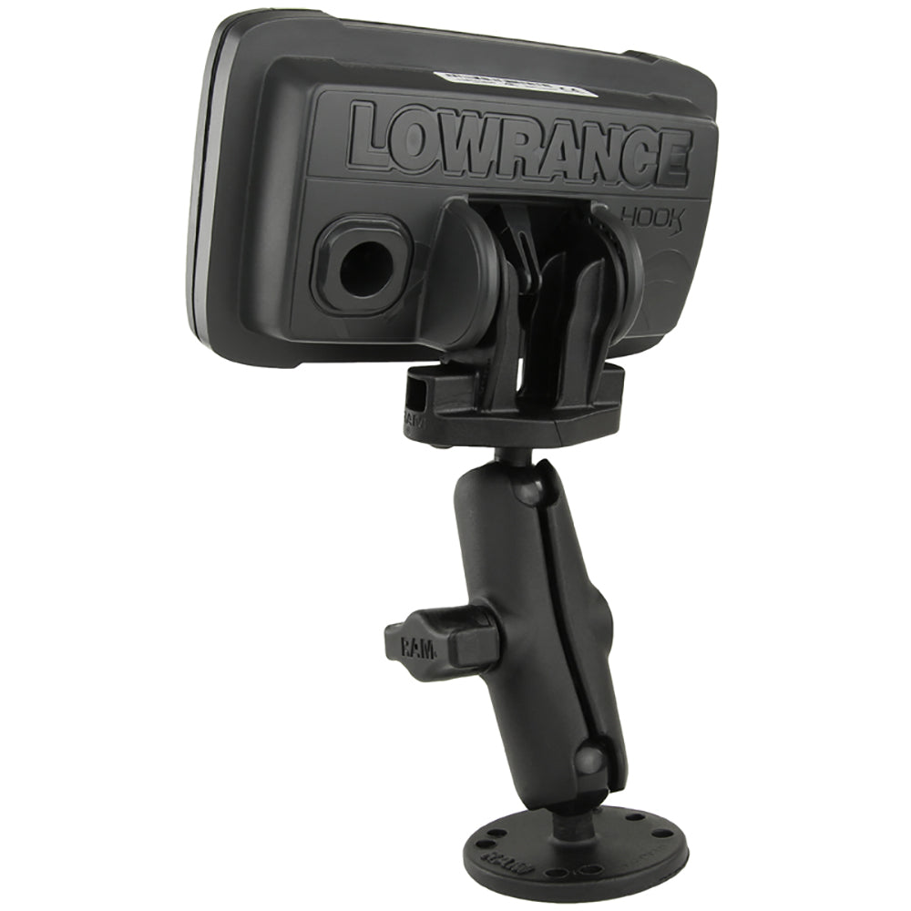 RAM Mount B Size 1" Fishfinder Mount for the Lowrance Hook2 Series [RAM-B-101-LO12] - Premium Marine Electronics Mounts from RAM Mounting Systems - Just $40.99! Shop now at Brushy Creek Marine