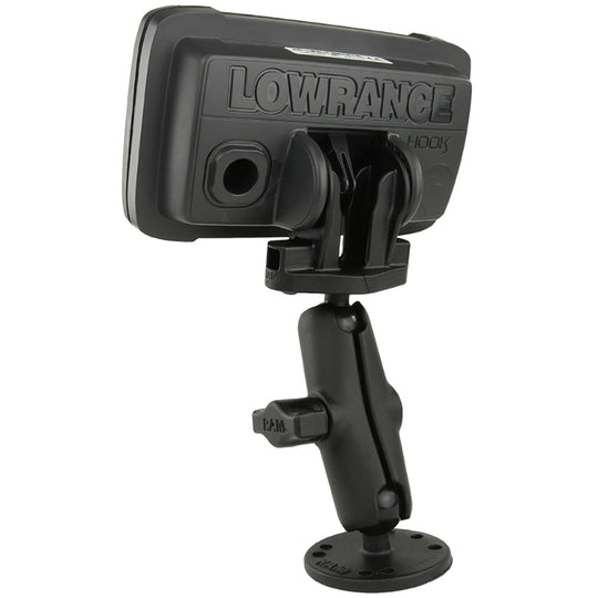 RAM Mount B Size 1" Fishfinder Mount for the Lowrance Hook2 Series [RAM-B-101-LO12] - Premium Marine Electronics Mounts from RAM Mounting Systems - Just $41.49! Shop now at Brushy Creek Marine