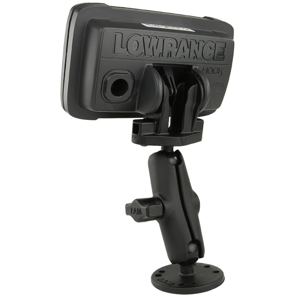 RAM Mount B Size 1" Fishfinder Mount for the Lowrance Hook2 Series [RAM-B-101-LO12] - Premium Marine Electronics Mounts from RAM Mounting Systems - Just $41.49! Shop now at Brushy Creek Marine