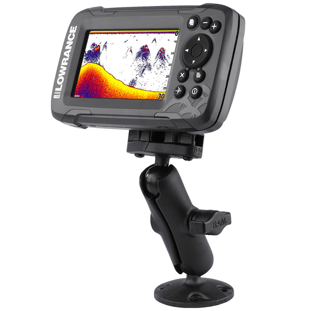 RAM Mount B Size 1" Composite Fishfinder Mount for the Lowrance Hook2 Series [RAP-B-101-LO12] - Premium Marine Electronics Mounts from RAM Mounting Systems - Just $32.99! Shop now at Brushy Creek Marine