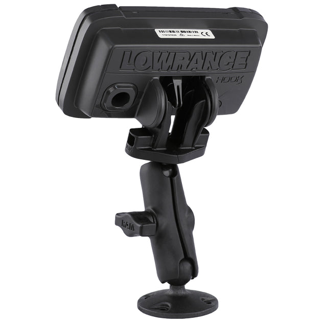 RAM Mount B Size 1" Composite Fishfinder Mount for the Lowrance Hook2 Series [RAP-B-101-LO12] - Premium Marine Electronics Mounts from RAM Mounting Systems - Just $32.99! Shop now at Brushy Creek Marine