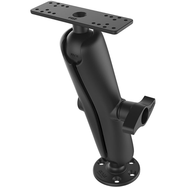 Ram Mount Universal D Size Ball Mount with Long Arm for 9"-12" Fishfinders and Chartplotters [RAM-D-115-E] - Premium Marine Electronics Mounts from RAM Mounting Systems - Just $179.49! Shop now at Brushy Creek Marine