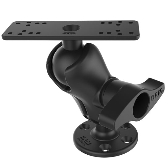 Ram Mount Universal D Size Ball Mount with Short Arm and Hi-Torq Wrench for 9"-12" Fishfinders and Chartplotters [RAM-D-115-C-KNOB9H] - Premium Marine Electronics Mounts from RAM Mounting Systems - Just $146.49! Shop now at Brushy Creek Marine