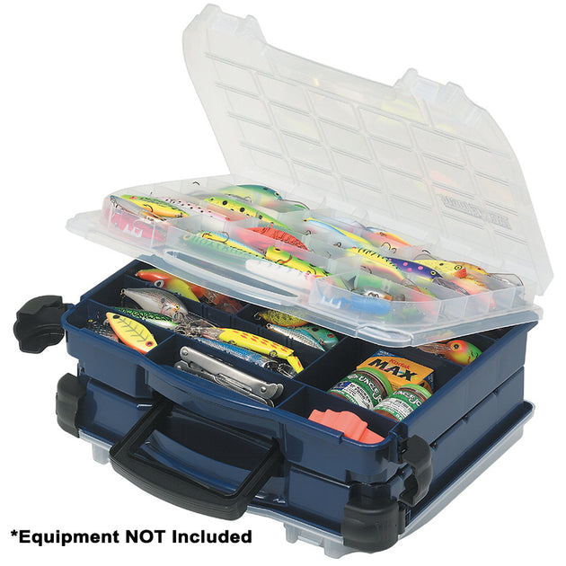 Plano Lockjaw Double Satchel - Blue [395210] - Premium Tackle Storage from Plano - Just $49.99! Shop now at Brushy Creek Marine