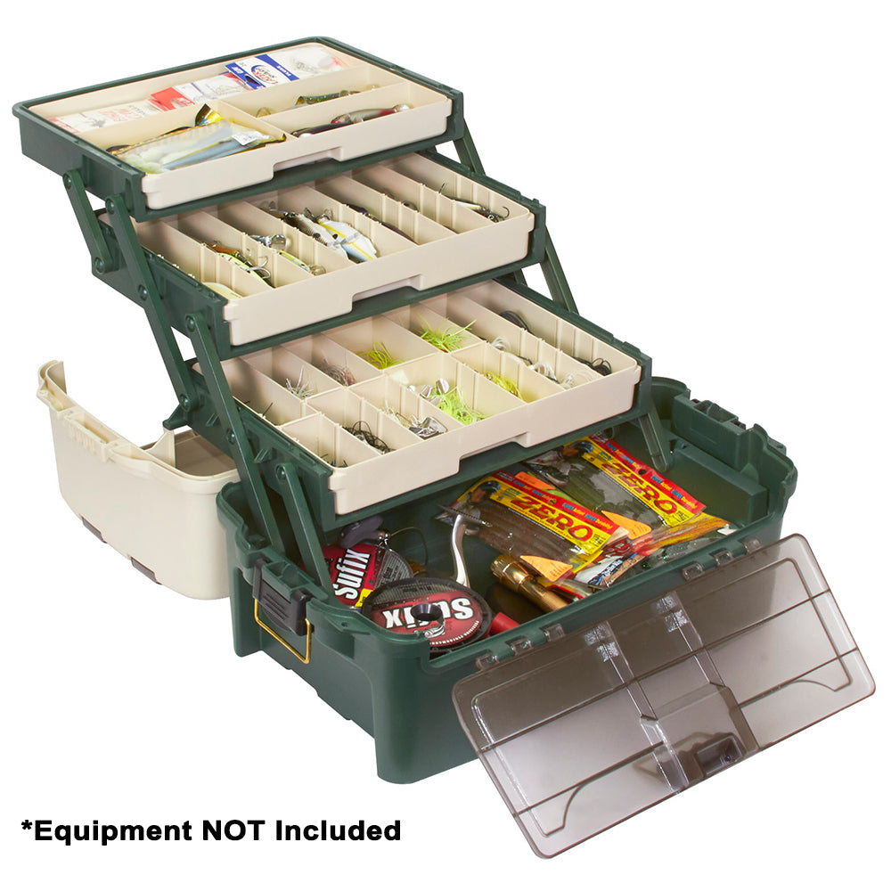 Plano Hybrid Hip 3-Tray Tackle Box - Forest Green [723300] - Premium Tackle Storage from Plano - Just $89.99! Shop now at Brushy Creek Marine