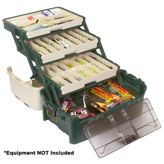 Plano Hybrid Hip 3-Tray Tackle Box - Forest Green [723300] - Premium Tackle Storage from Plano - Just $89.99! Shop now at Brushy Creek Marine