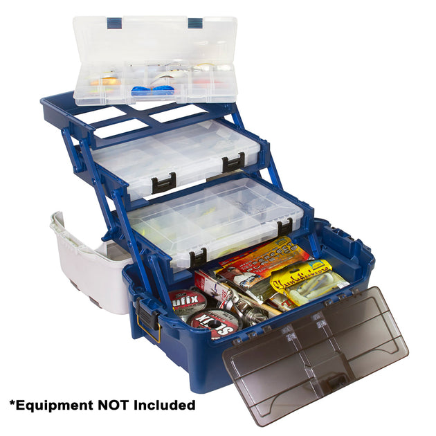 Plano Hybrid Hip 3-Stowaway Tackle Box 3700 - Blue [723700] - Premium Tackle Storage from Plano - Just $99.99! Shop now at Brushy Creek Marine