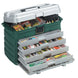 Plano 4-Drawer Tackle Box - Green Metallic/Silver [758005] - Premium Tackle Storage from Plano - Just $89.99! Shop now at Brushy Creek Marine