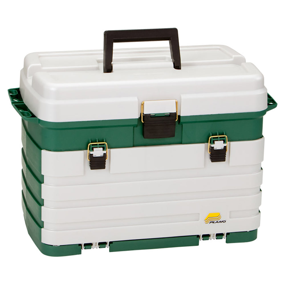 Plano 4-Drawer Tackle Box - Green Metallic/Silver [758005] - Premium Tackle Storage from Plano - Just $89.99! Shop now at Brushy Creek Marine
