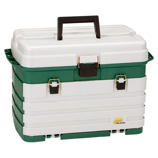Plano 4-Drawer Tackle Box - Green Metallic/Silver [758005] - Premium Tackle Storage from Plano - Just $89.99! Shop now at Brushy Creek Marine