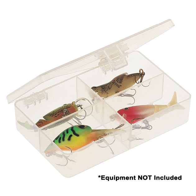 Plano Four-Compartment Tackle Organizer - Clear [344840] - Premium Tackle Storage from Plano - Just $4.99! Shop now at Brushy Creek Marine