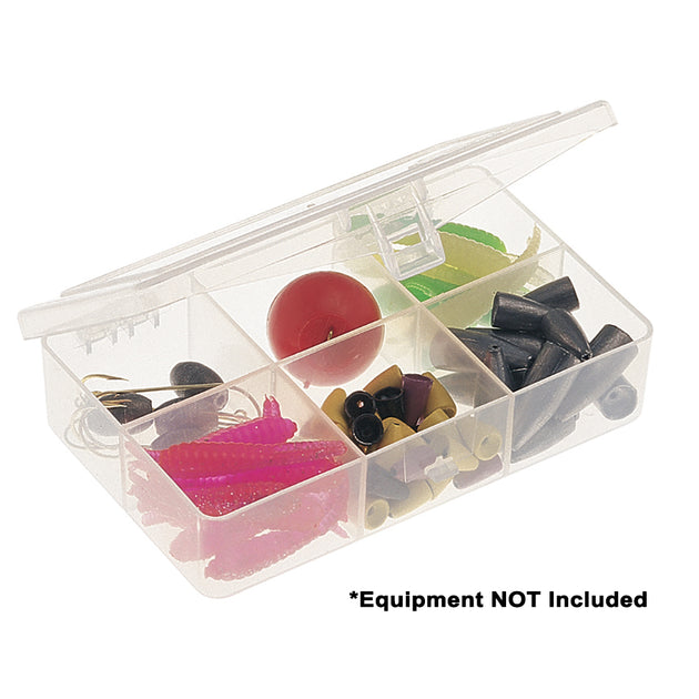 Plano Six-Compartment Tackle Organizer - Clear [344860] - Premium Tackle Storage from Plano - Just $4.99! Shop now at Brushy Creek Marine