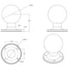 RAM Mount D Size 2.25" Ball on Round Plate w/AMPS Hole Pattern [RAM-D-254U] - Premium D Size from RAM Mounting Systems - Just $27.99! Shop now at Brushy Creek Marine