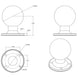 RAM Mount D Size 2.25" Ball on Round Plate w/AMPS Hole Pattern [RAM-D-254U] - Premium D Size from RAM Mounting Systems - Just $28.49! Shop now at Brushy Creek Marine