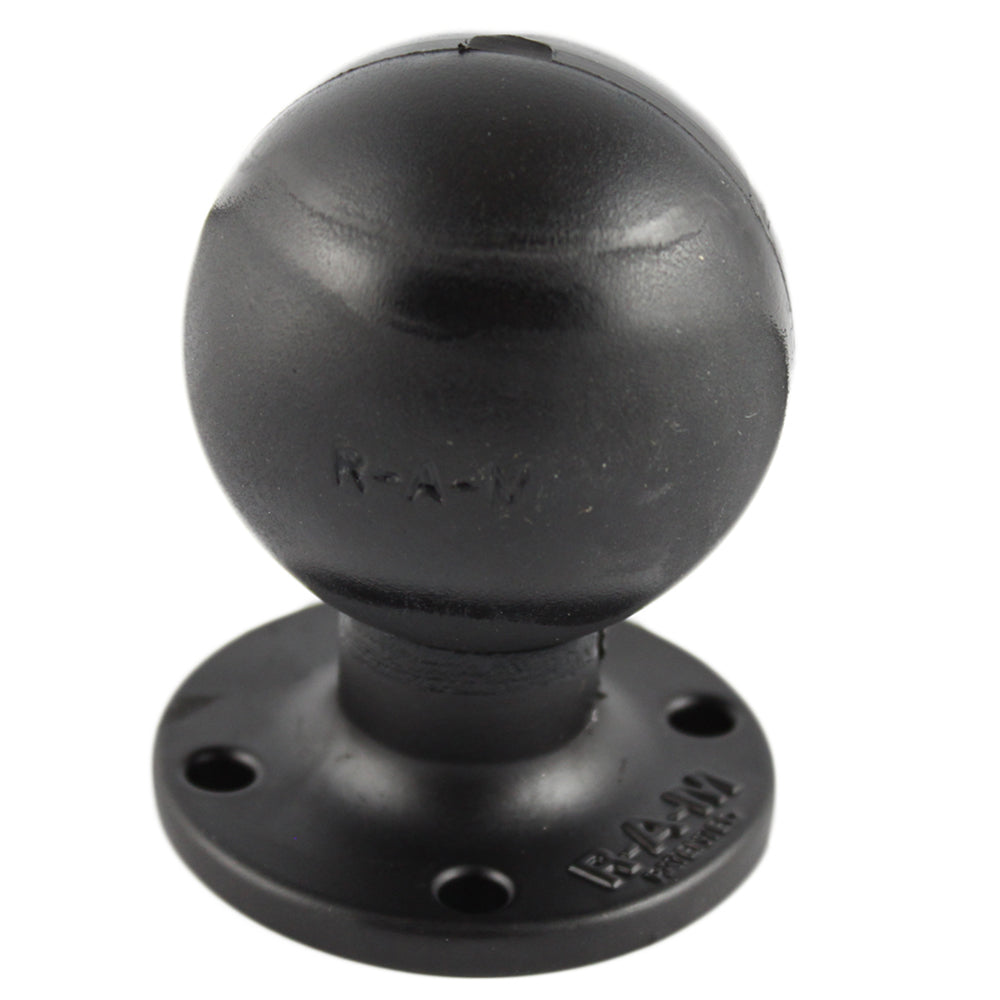 RAM Mount D Size 2.25" Ball on Round Plate w/AMPS Hole Pattern [RAM-D-254U] - Premium D Size from RAM Mounting Systems - Just $27.99! Shop now at Brushy Creek Marine