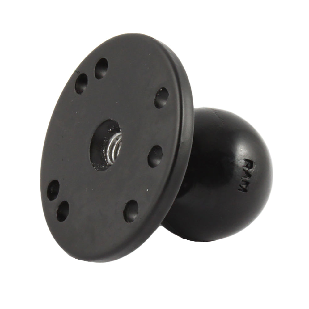 RAM Mount 2.5" Round Base w/3/8"-16 Female Threaded Hol  1.5" Ball [RAM-202CNSU] - Premium C Size from RAM Mounting Systems - Just $19.49! Shop now at Brushy Creek Marine