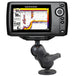 RAM Mount 1.5" Ball Mount w/2.5" Round Base, Short Arm  1.5" x 3" Plate f/Humminbird Helix 5 Only [RAM-202-153-B-202U] - Premium Marine Electronics Mounts from RAM Mounting Systems - Just $54.99! Shop now at Brushy Creek Marine