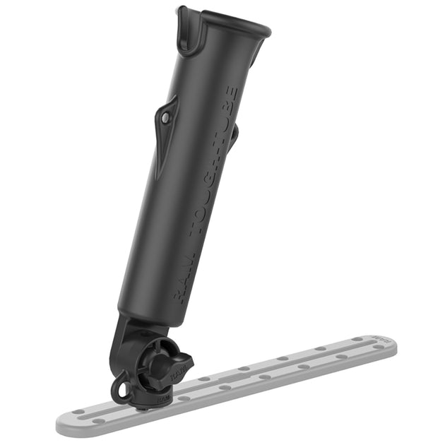 RAM Mount Tough-Tube Rod Holder w/Track Base [RAP-394-418] - Premium Fishing Rod Holders from RAM Mounting Systems - Just $30.49! Shop now at Brushy Creek Marine