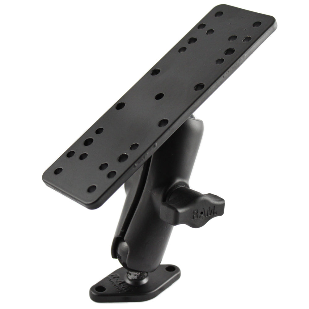 RAM Mount 1" Ball Mount w/6.25" X 2" Rectangle Base  Diamond Base [RAM-B-111-238U] - Premium Marine Electronics Mounts from RAM Mounting Systems - Just $38.99! Shop now at Brushy Creek Marine