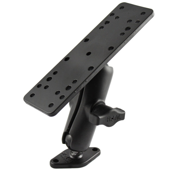 RAM Mount 1" Ball Mount w/6.25" X 2" Rectangle Base  Diamond Base [RAM-B-111-238U] - Premium Marine Electronics Mounts from RAM Mounting Systems - Just $39.99! Shop now at Brushy Creek Marine