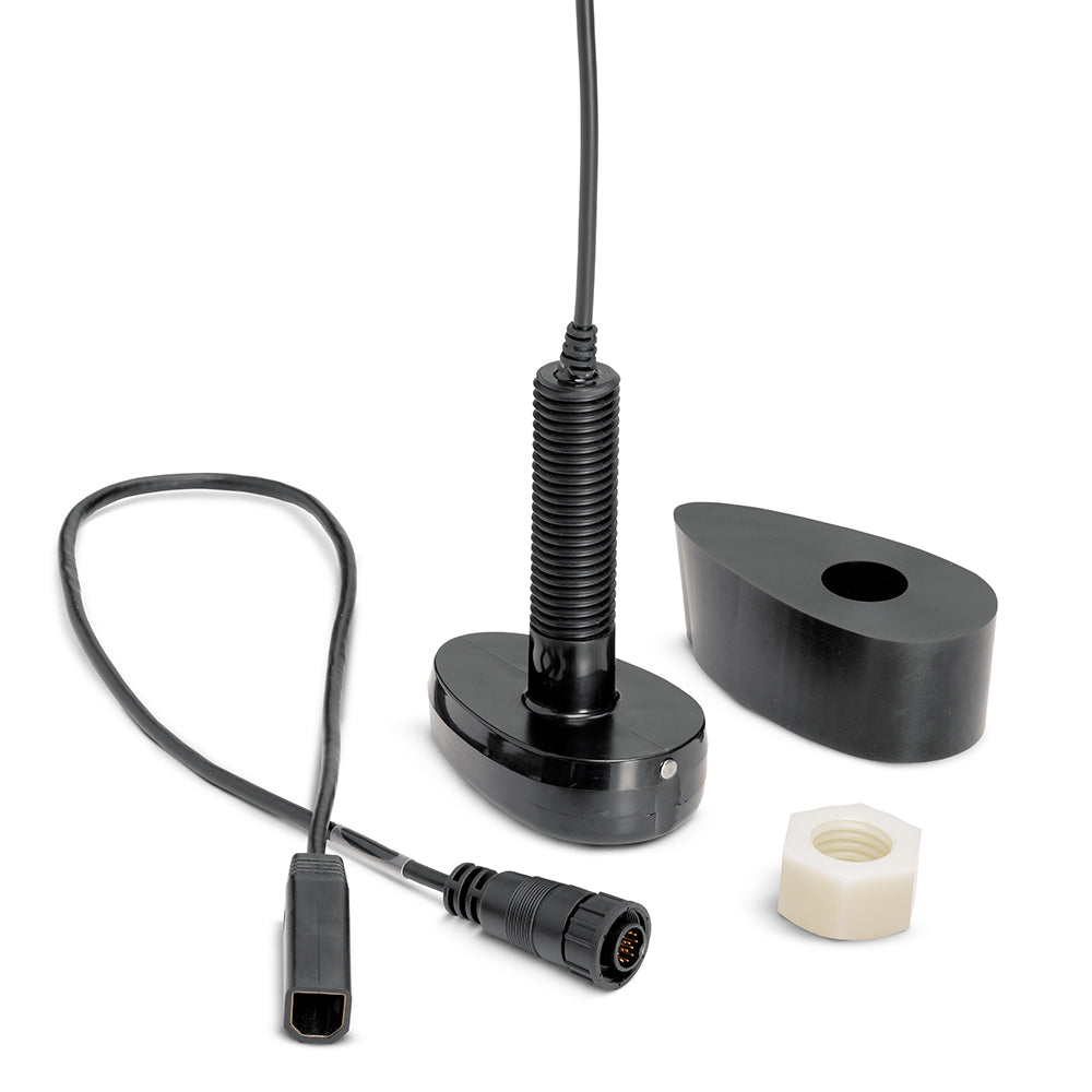 Humminbird XPTH-9-HW-T Dual Spectrum CHIRP Plastic Thru-Hull Transducer w/Temp [710279-1] - Premium Transducers from Humminbird - Just $179.99! Shop now at Brushy Creek Marine