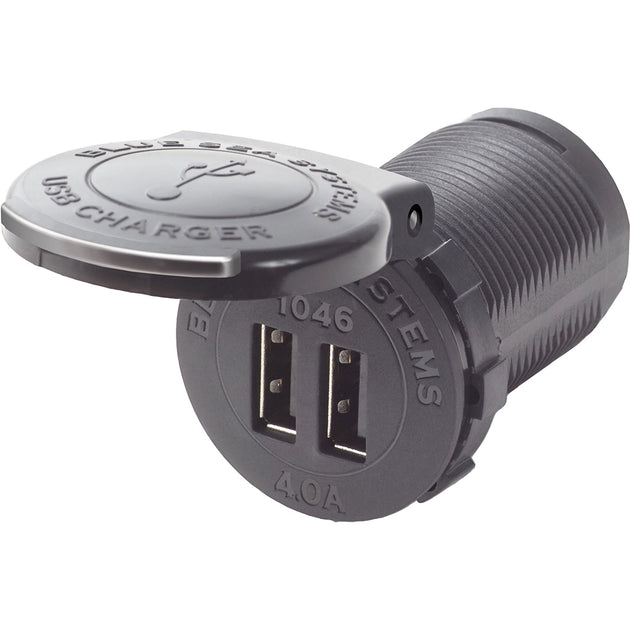 Blue Sea 1046 48V Dual USB Charger Socket Mount [1046] - Premium Accessories from Blue Sea Systems - Just $87.99! Shop now at Brushy Creek Marine