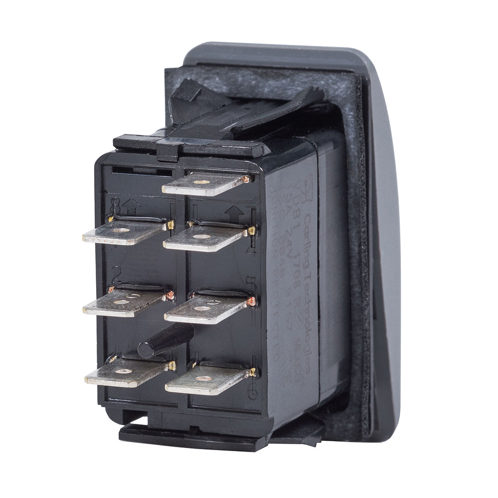 Blue Sea Contura Switch DPDT Black - ON-ON [8300] - Premium Switches & Accessories from Blue Sea Systems - Just $33.99! Shop now at Brushy Creek Marine