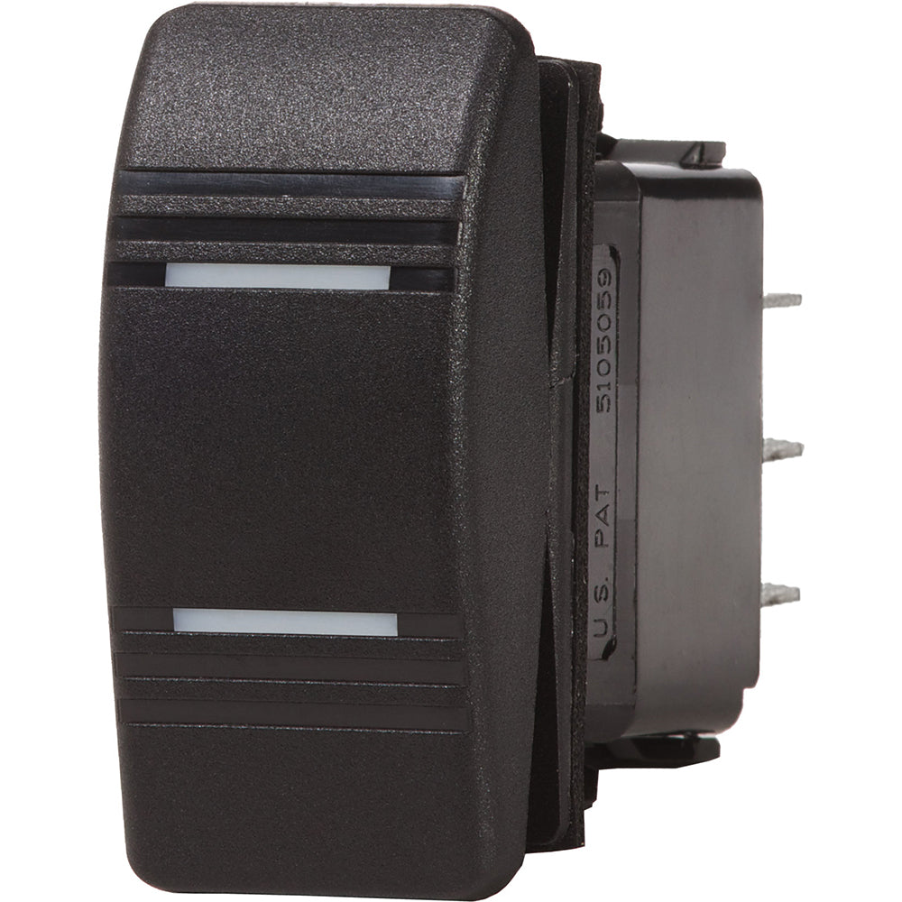 Blue Sea Contura Switch DPDT Black - ON-ON [8300] - Premium Switches & Accessories from Blue Sea Systems - Just $33.99! Shop now at Brushy Creek Marine