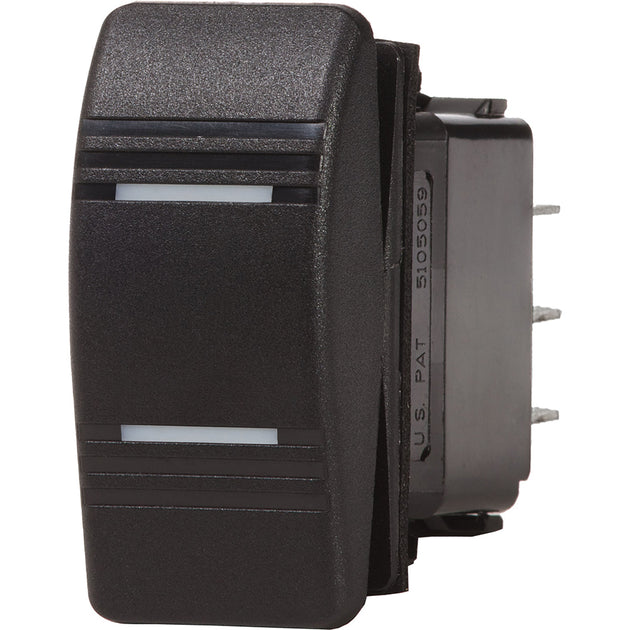 Blue Sea Contura Switch DPDT Black - ON-ON [8300] - Premium Switches & Accessories from Blue Sea Systems - Just $33.99! Shop now at Brushy Creek Marine