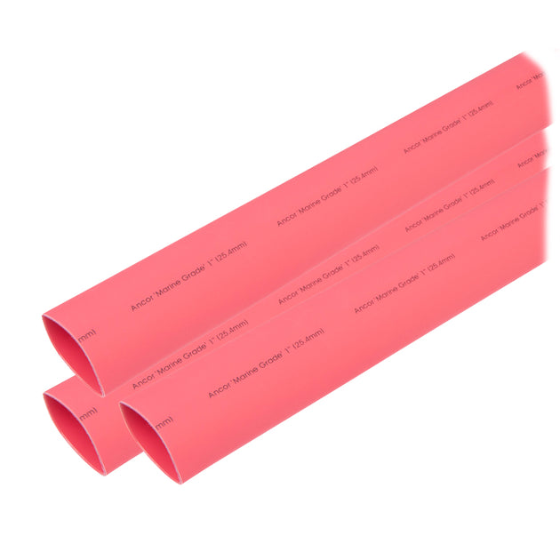 Ancor Heat Shrink Tubing 1" x 3" - Red - 3 Pieces [307603] - Premium Wire Management from Ancor - Just $12.99! Shop now at Brushy Creek Marine