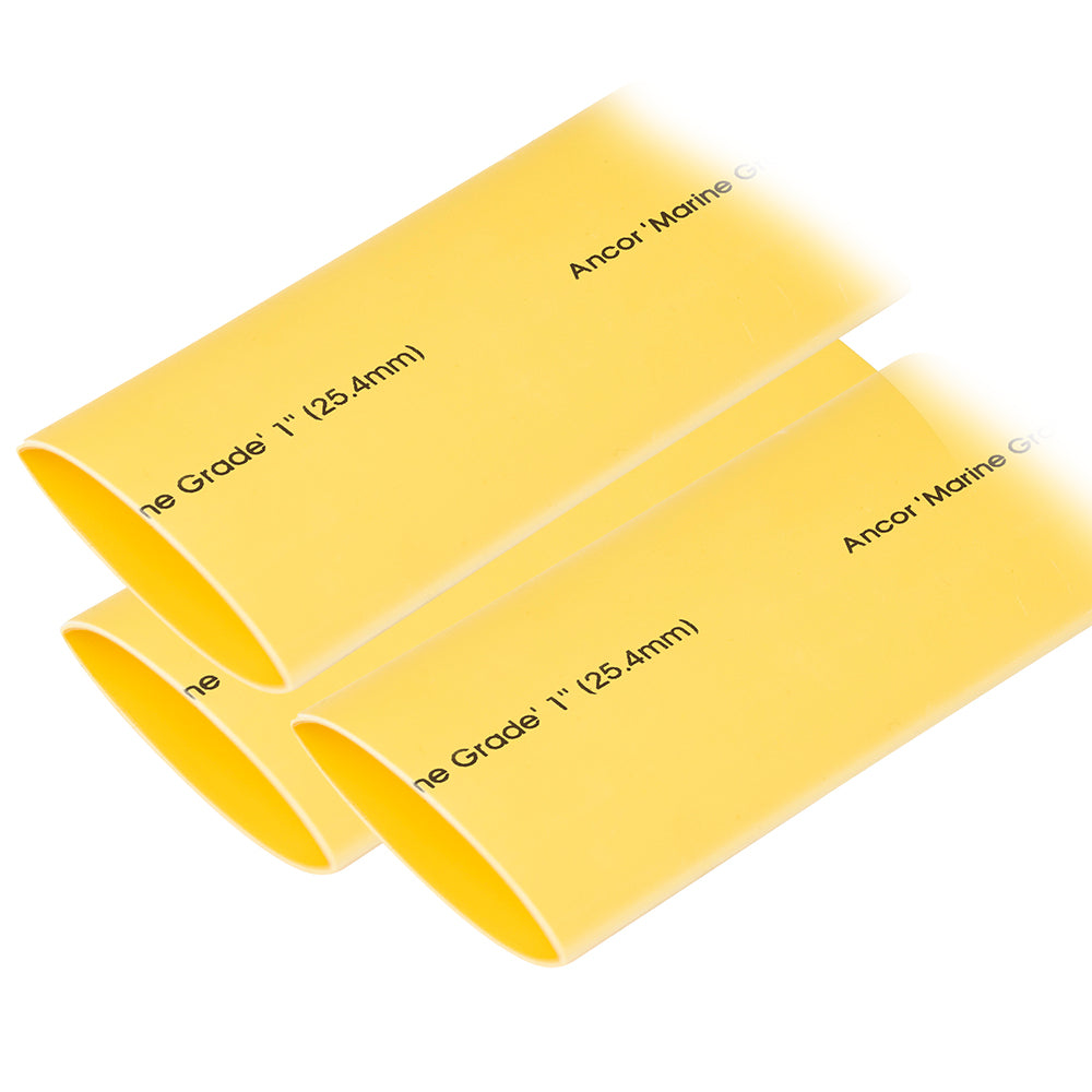 Ancor Heat Shrink Tubing 1" x 12" - Yellow - 3 Pieces [307924] - Premium Wire Management from Ancor - Just $38.99! Shop now at Brushy Creek Marine