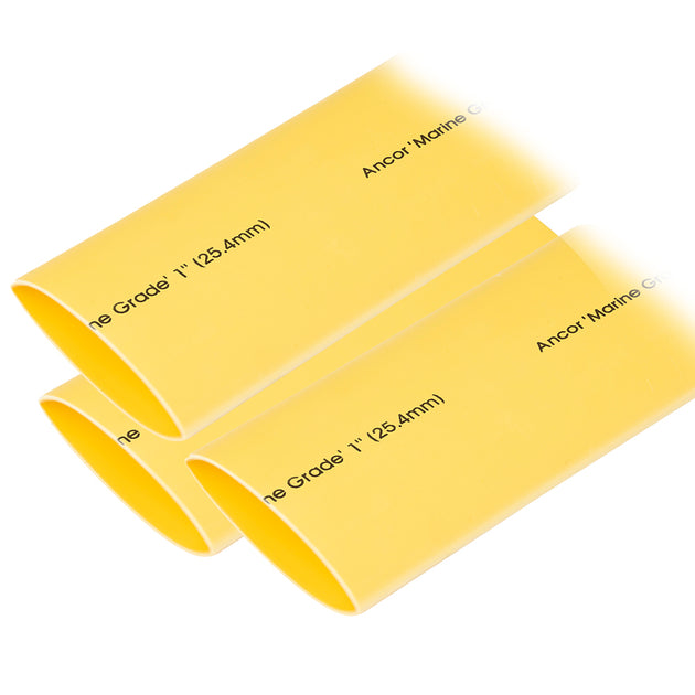 Ancor Heat Shrink Tubing 1" x 12" - Yellow - 3 Pieces [307924] - Premium Wire Management from Ancor - Just $38.99! Shop now at Brushy Creek Marine