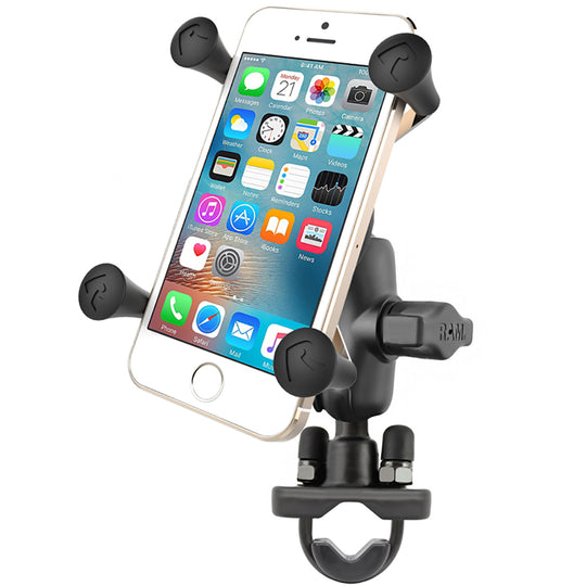 RAM Mount X-Grip Phone Mount w/Handlebar U-Bolt Base [RAM-B-149Z-A-UN7U] - Premium Cell Phone Mounts from RAM Mounting Systems - Just $63.99! Shop now at Brushy Creek Marine