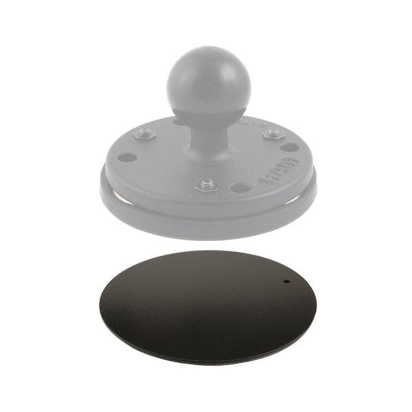 RAM Mount Steel Adhesive Plate Adapter for Magnetic Mounts - Premium Surface Mount from RAM Mounting Systems - Just $7.49! Shop now at Brushy Creek Marine
