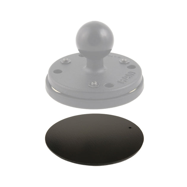 RAM Mount Steel Adhesive Plate Adapter f/Magnetic Mounts [RAM-343-PU] - Premium Surface Mount from RAM Mounting Systems - Just $7.49! Shop now at Brushy Creek Marine