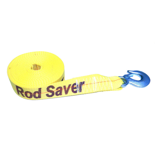 Rod Saver Heavy-Duty Winch Strap Replacement - Yellow - 2" x 30 [WSY30] - Premium Winch Straps & Cables from Rod Saver - Just $48.99! Shop now at Brushy Creek Marine