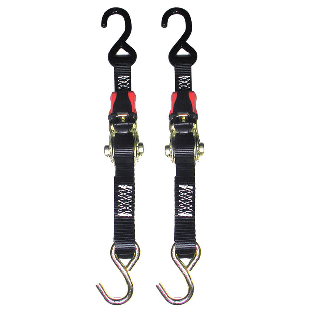 Rod Saver Rubber Ratchet Tie-Down - 1" x 3 - Pair [RTD3] - Premium Tie-Downs from Rod Saver - Just $39.99! Shop now at Brushy Creek Marine