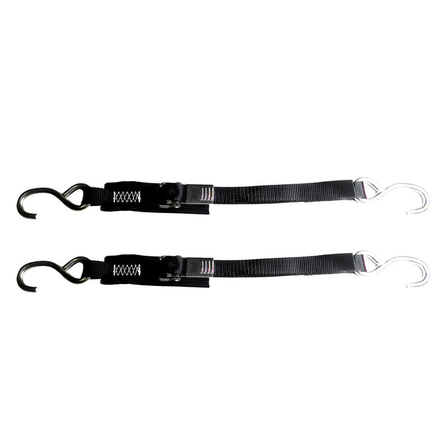 Rod Saver Stainless Steel Quick Release Transom Tie-Down - 1" x 2 - Pair [SS1QRTD2] - Premium Tie-Downs from Rod Saver - Just $54.99! Shop now at Brushy Creek Marine